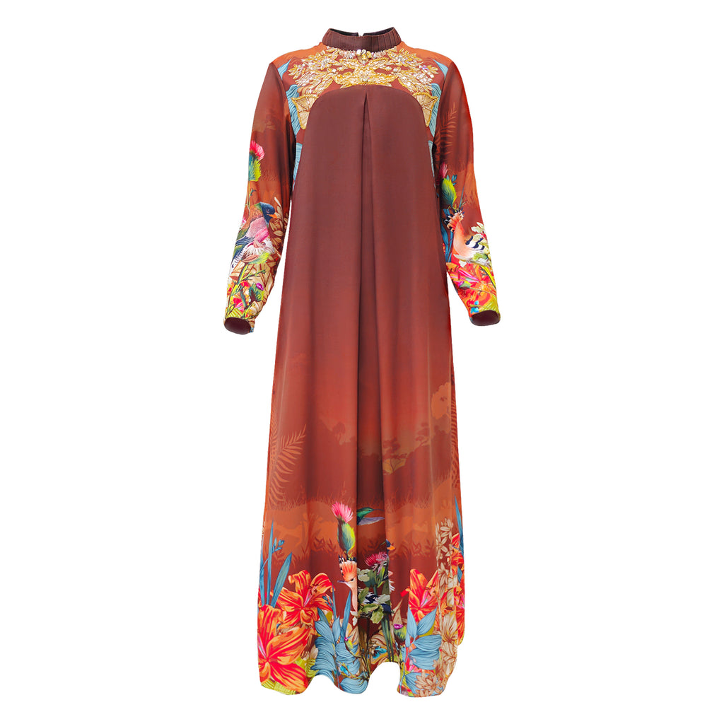 Central Park Brown irana dress (7048767602711)