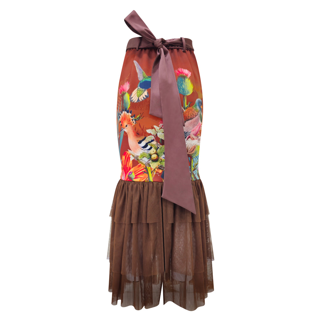 Central Park Brown carrie long skirt (7048799715351)