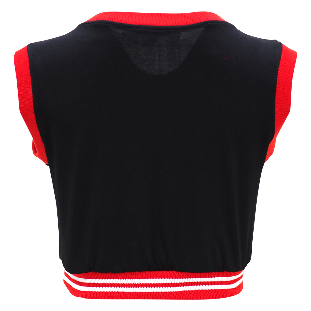 Rose Series Diverstity Cropped Vest in Red (6785456341015)