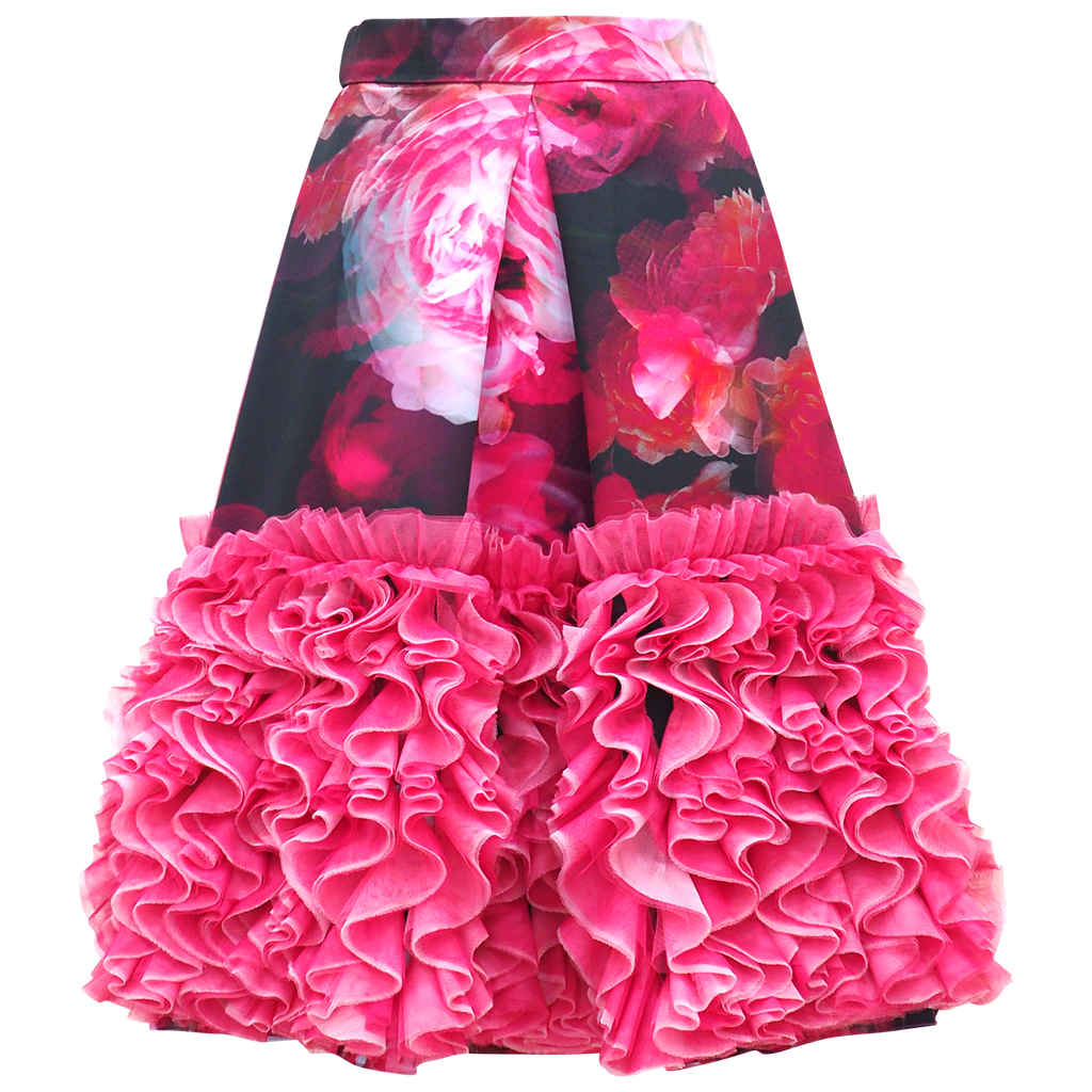 Becoming Night Rose Ballon skirt with 3D Tulle (6866513199127)