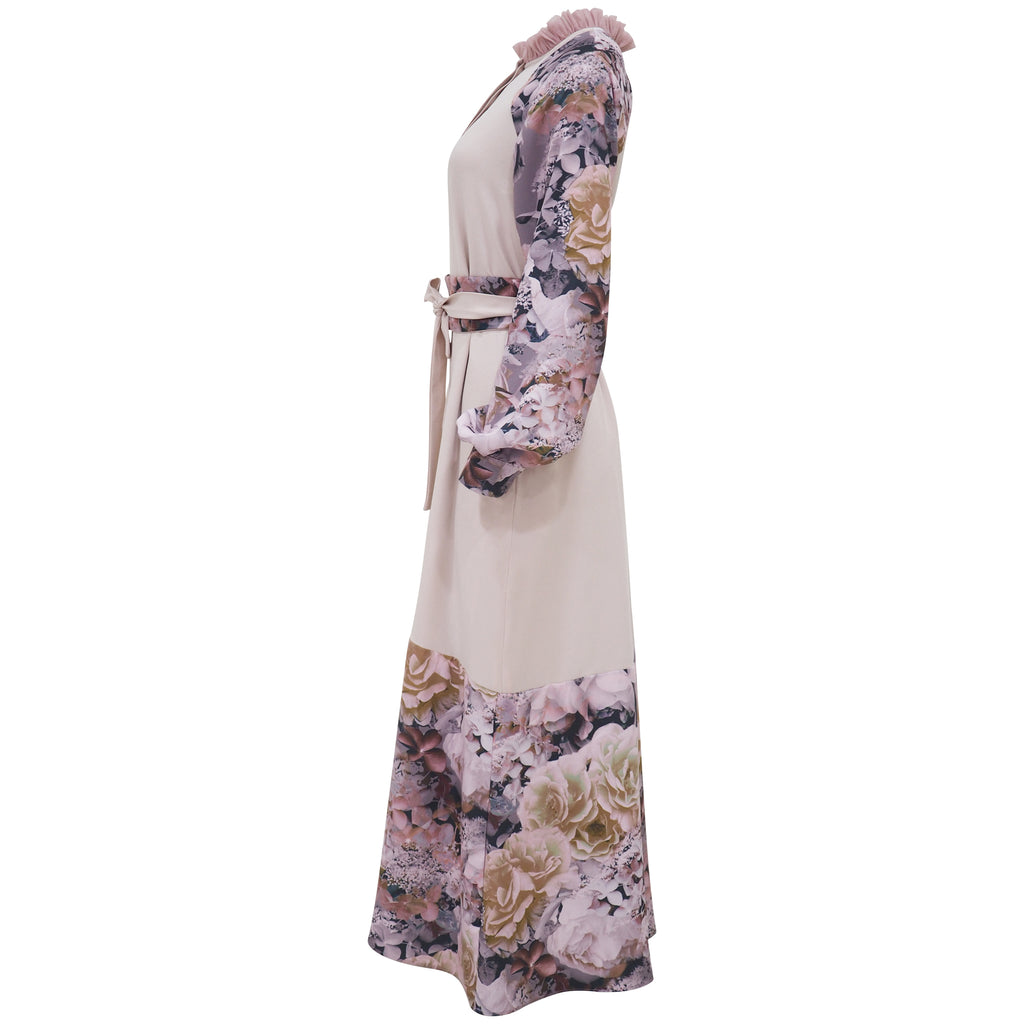 Becoming Platinum Rose Bright me Long Dress in beige (6880195346455)