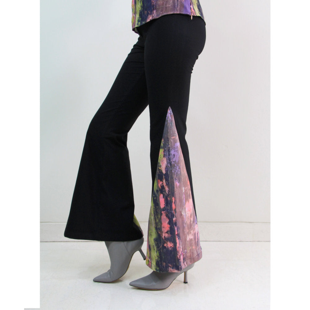 Signature Bell Bottom With Abstract Purple Reminiscence (6546987286551)