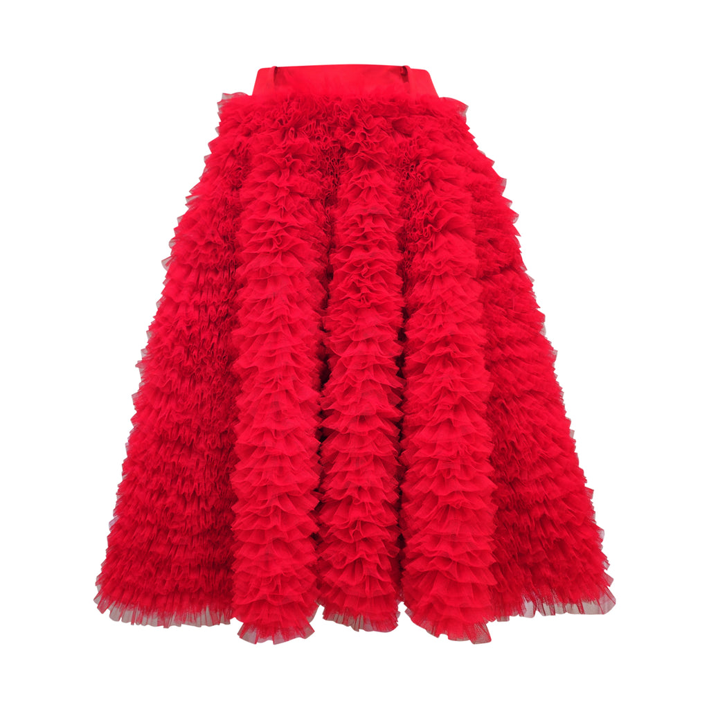 Central Celebration English Tulle Medium Red Skirt