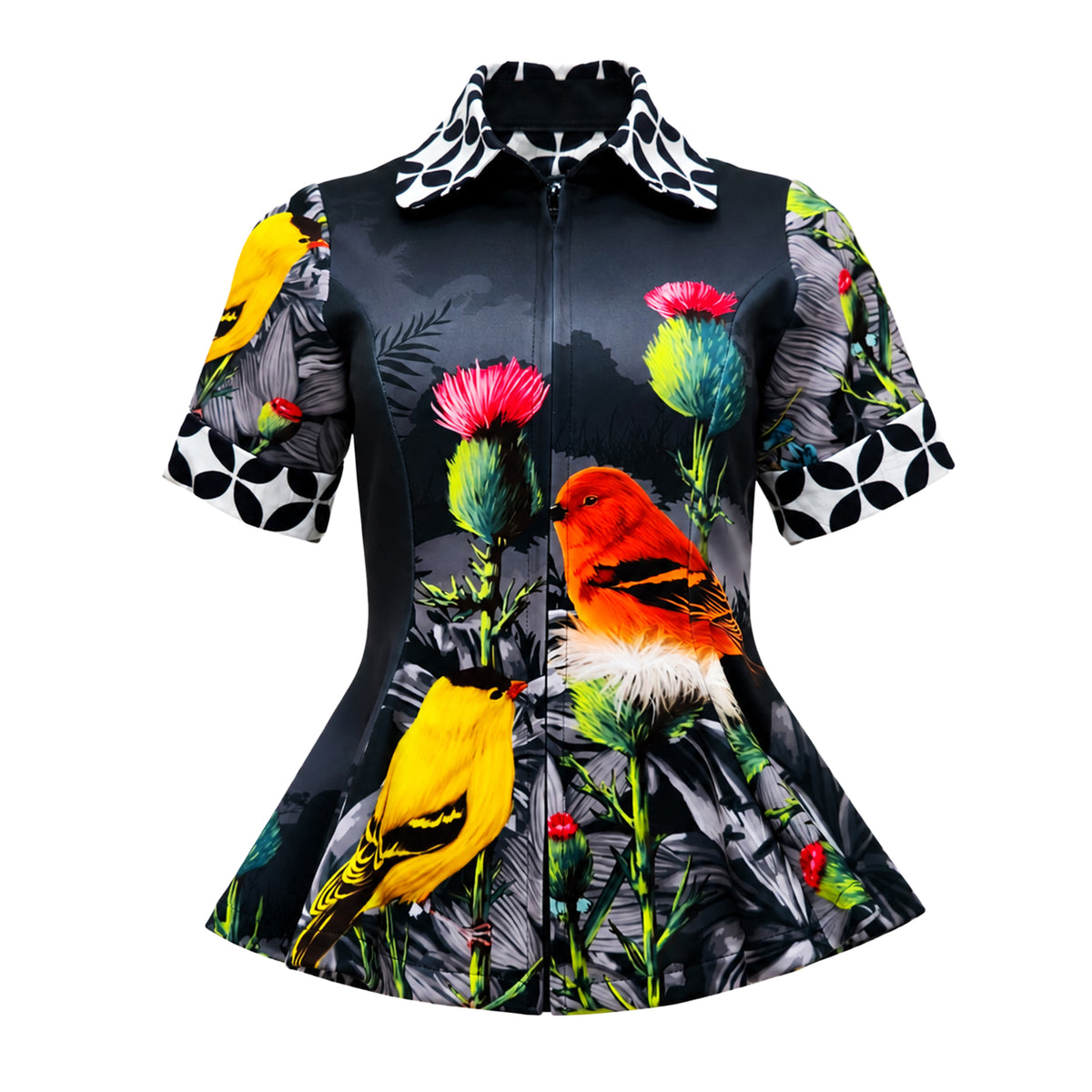 Central Park Black new miranda half sleeve black top - 2MADISONAVENUE.COM