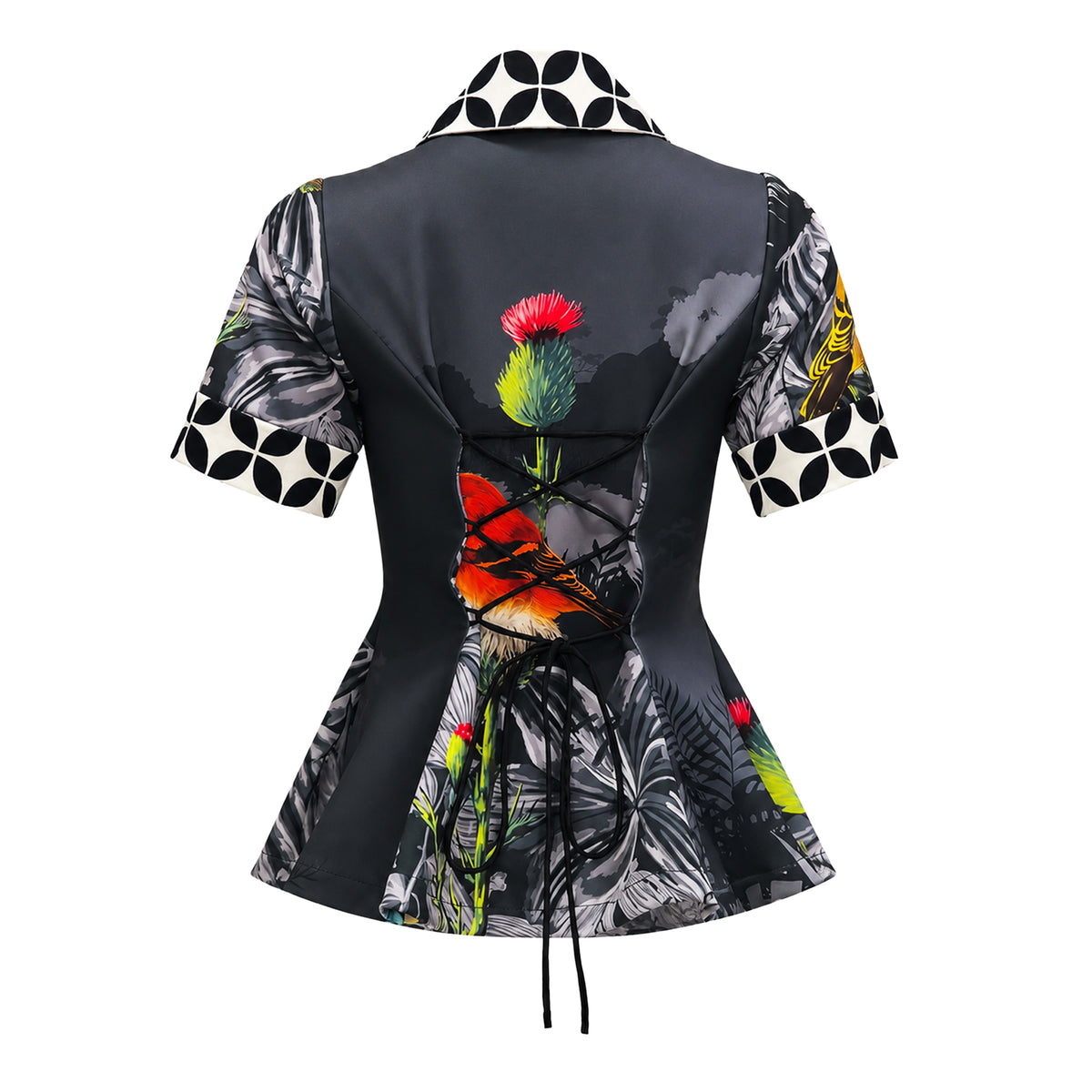 Central Park Black new miranda half sleeve black top - 2MADISONAVENUE.COM