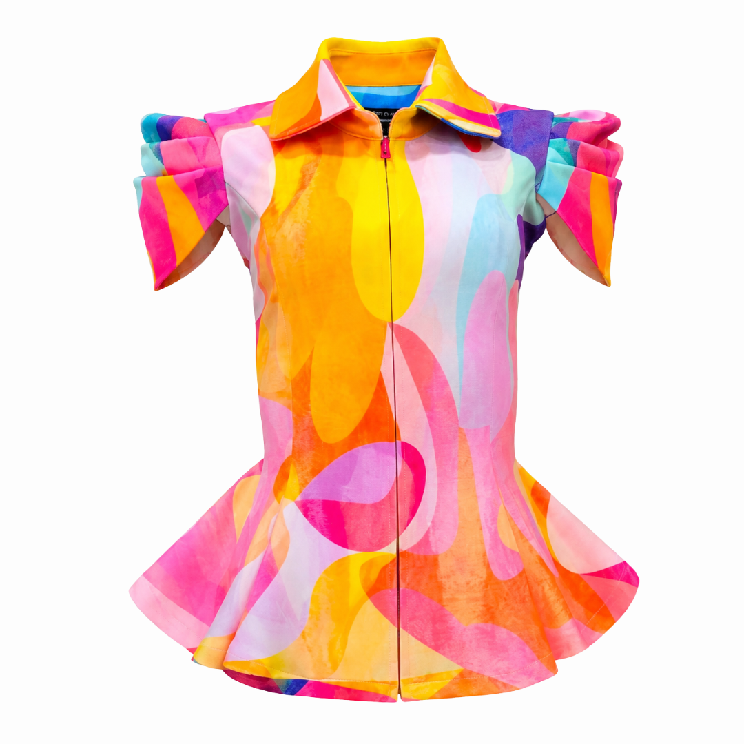Rainbow Joy floral top - 2MADISONAVENUE.COM