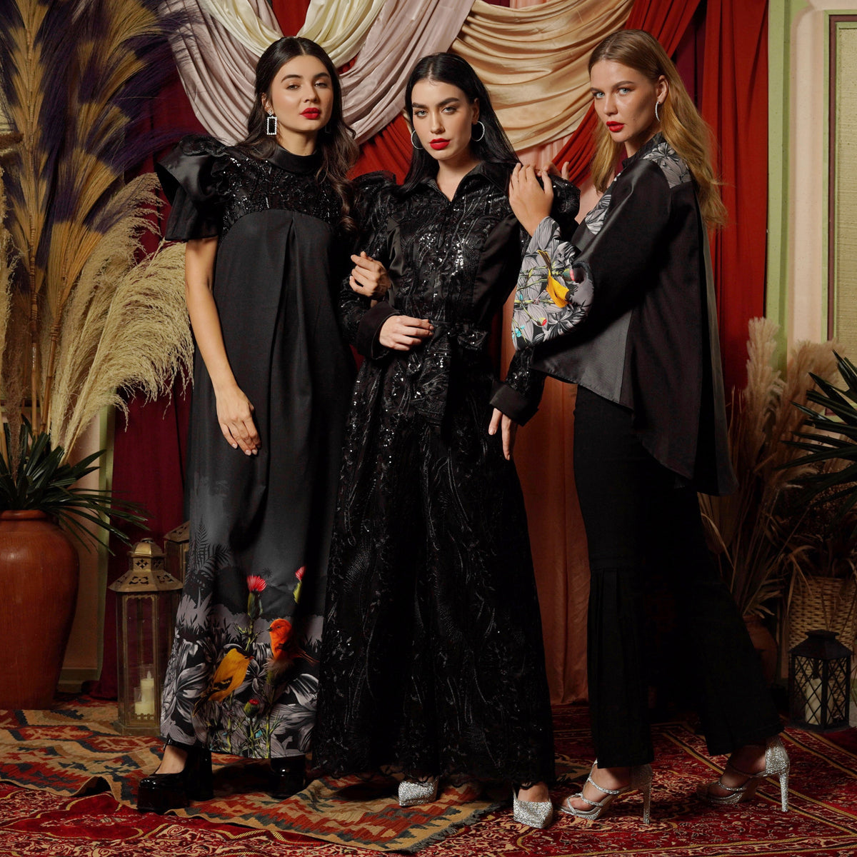 Central Park Black Irana lace dress (7045689933847)