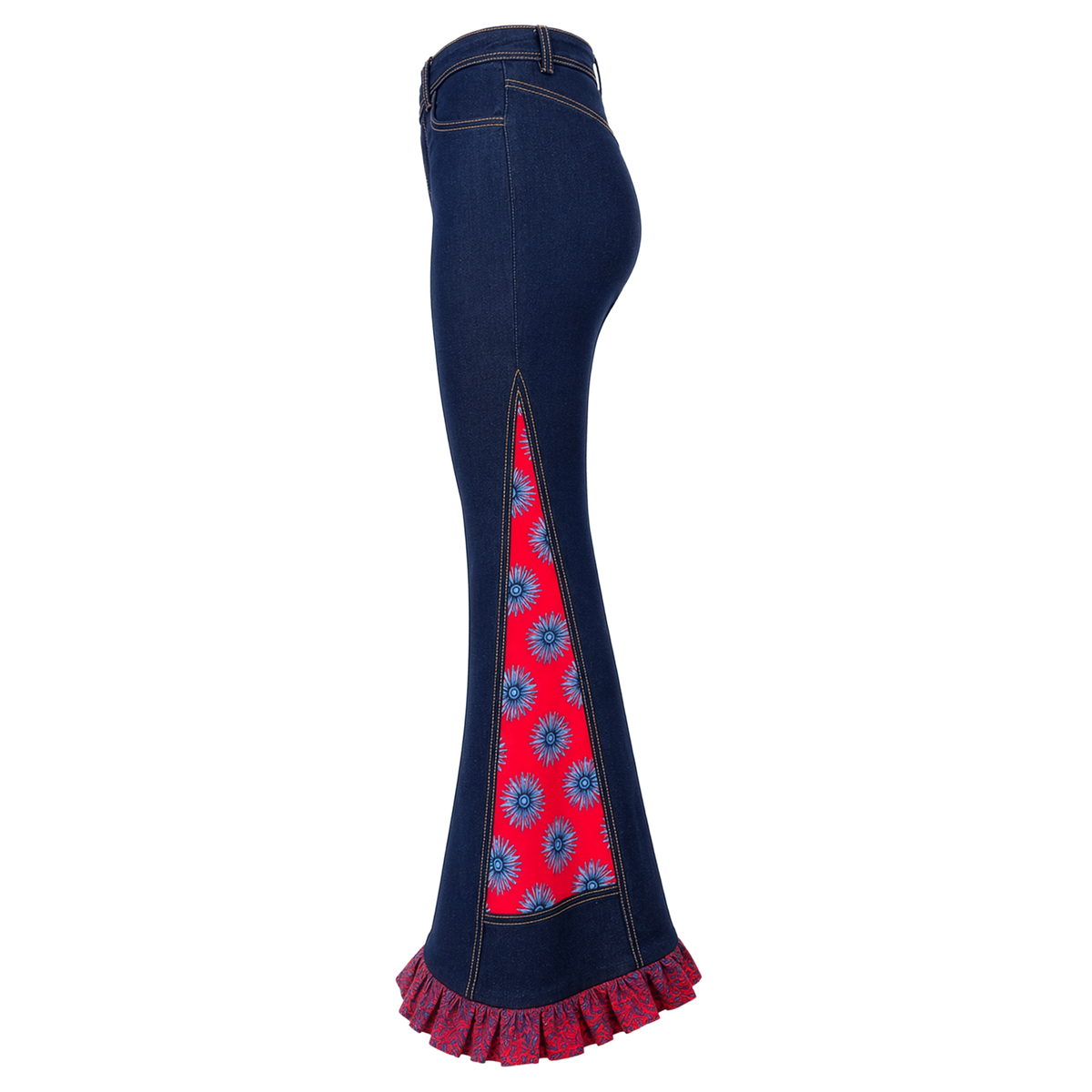 Rhea signature denim merindu cullote pant