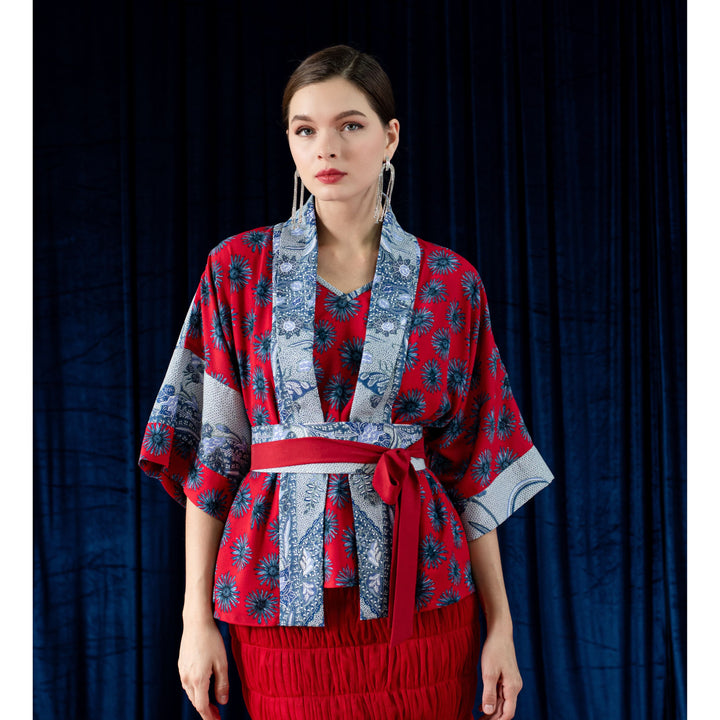 Rhea Batik Kimmy twin set top - 2MADISONAVENUE.COM