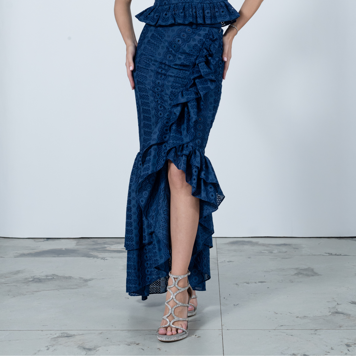 Timeless Pieces new kahlo navy skirt (7666197823511)