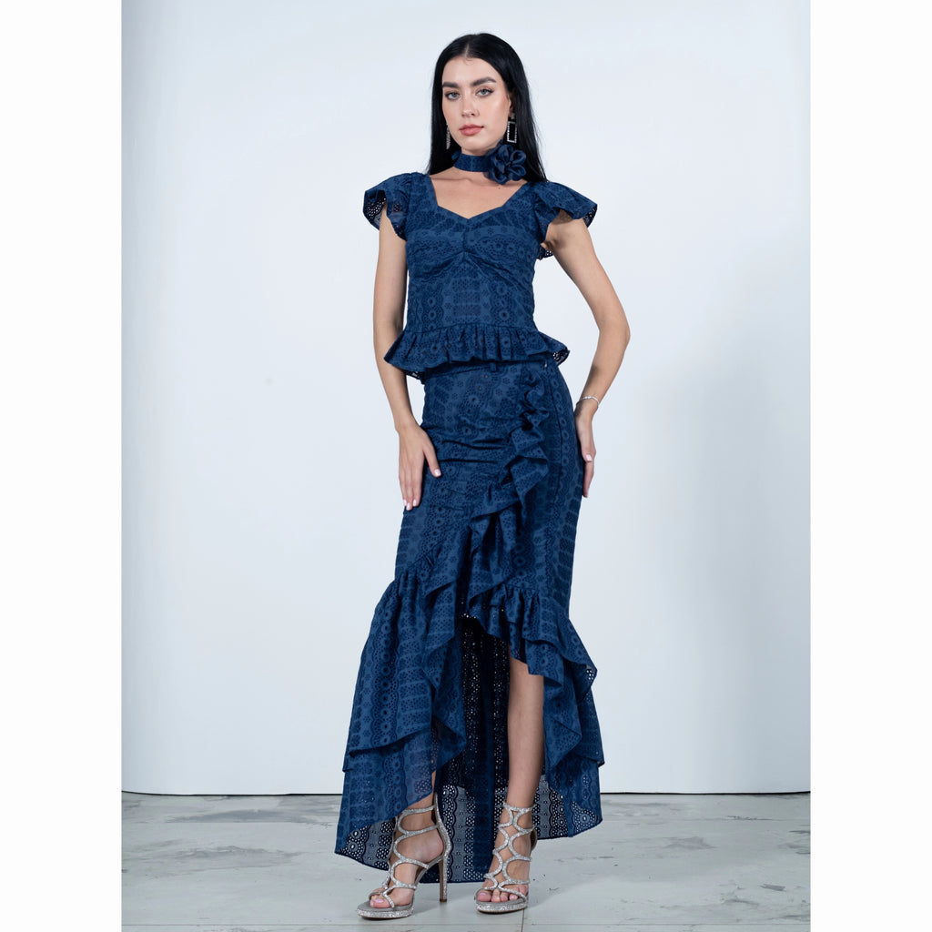 Timeless Pieces new kahlo navy skirt (7666197823511)