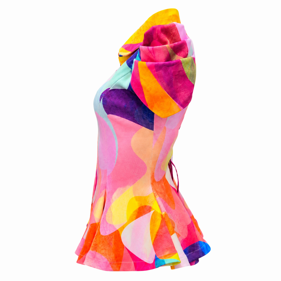 Rainbow Joy floral top - 2MADISONAVENUE.COM