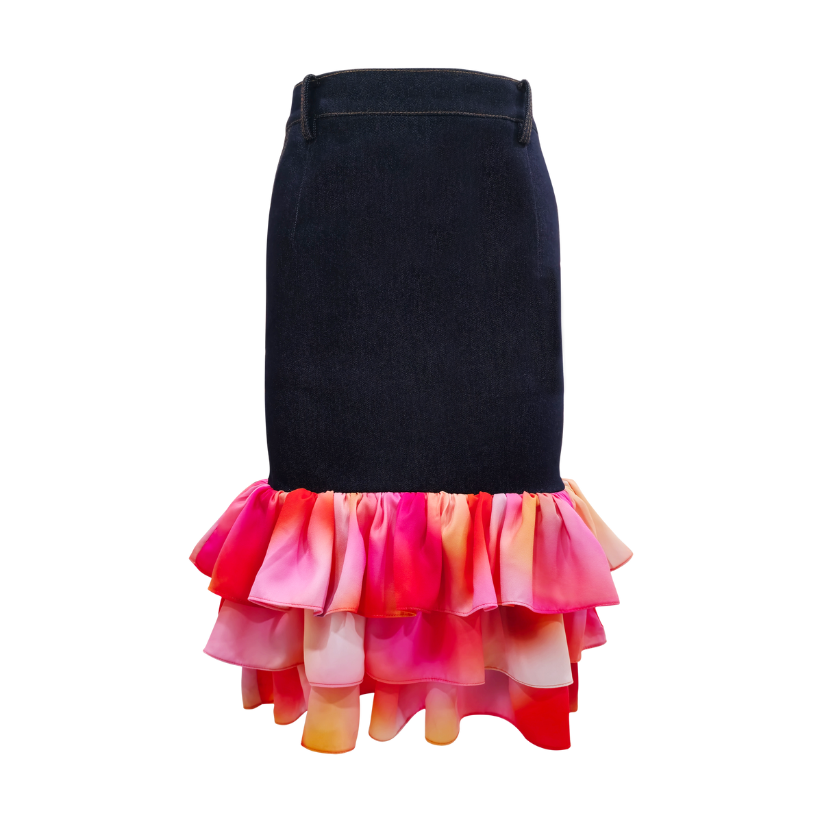Blur Lines carrie denim skirt (7324086894615)