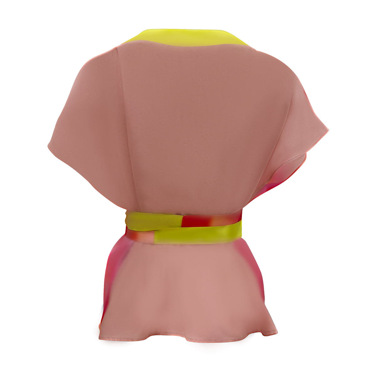 Blur Lines basic V-neck top with belt (7324071723031)