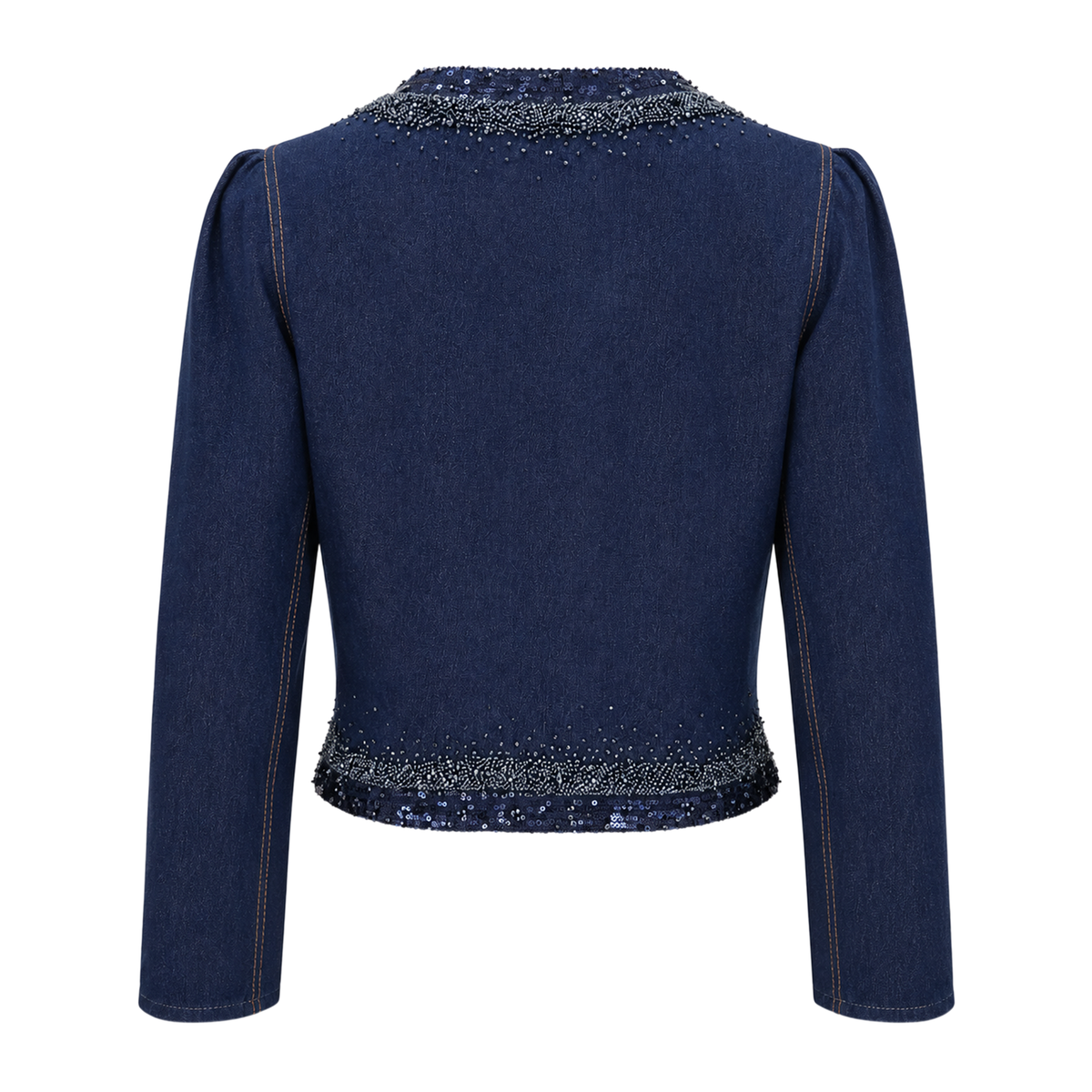 Signature Denim new outer with sequin - 2MADISONAVENUE.COM