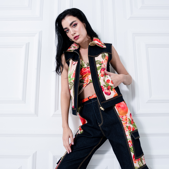 Paradise denim fancy vest (7260260663319)