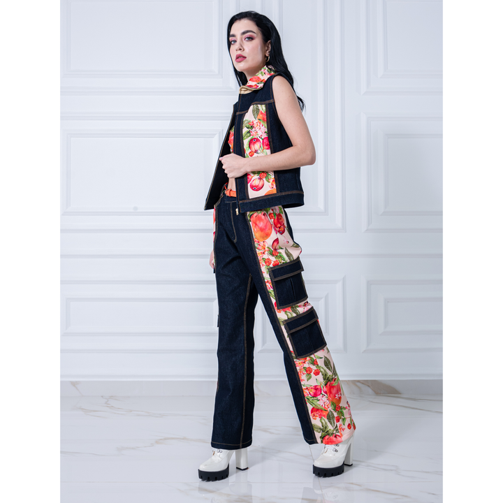 Paradise cargo denim pant (7260263120919)