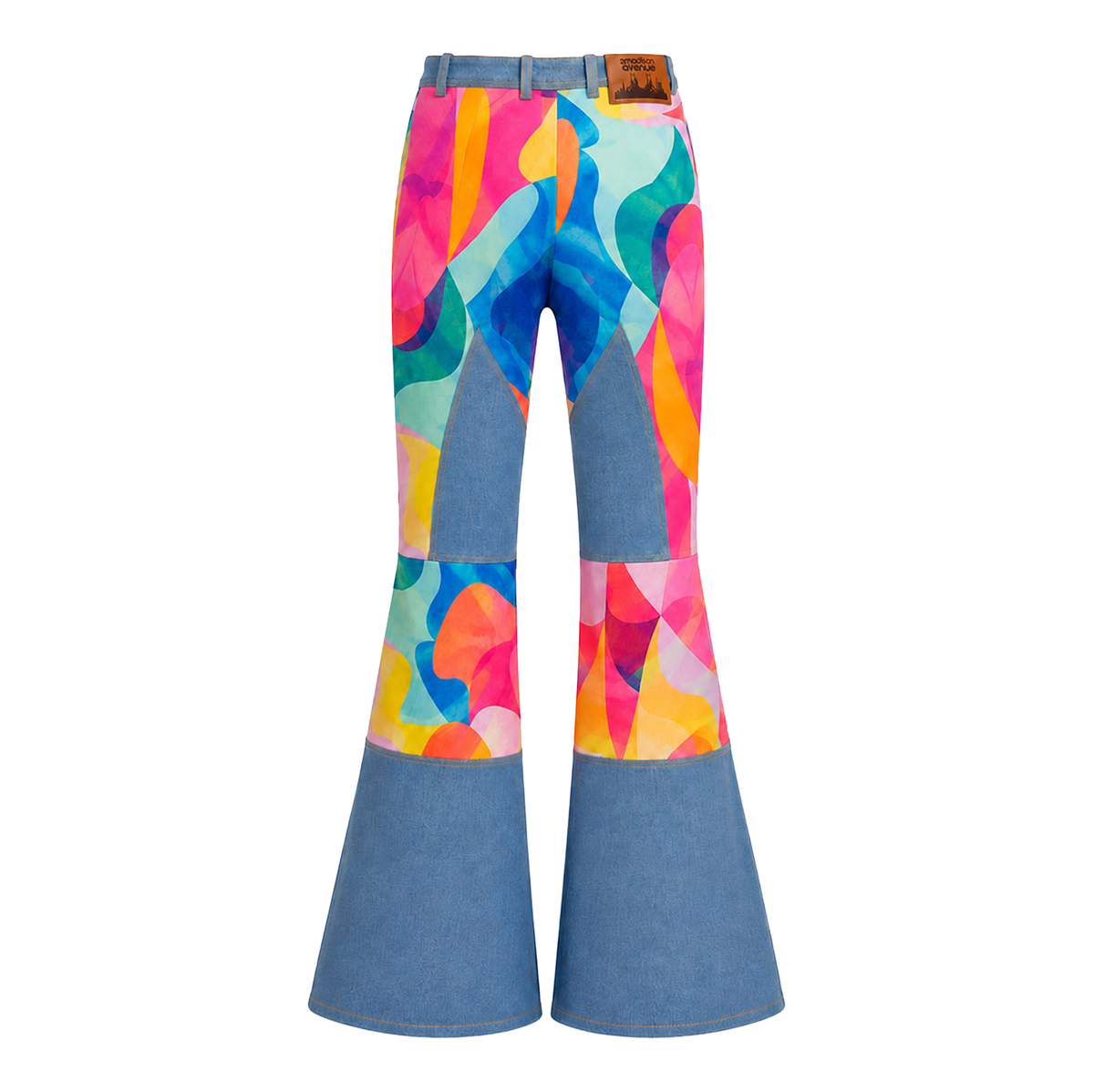 Rainbow Joy signature denim light blue gangsta pant - 2MADISONAVENUE.COM