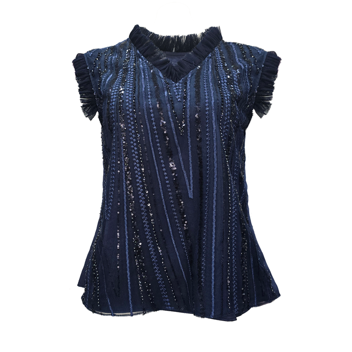 Signature Navy inner lace - 2MADISONAVENUE.COM