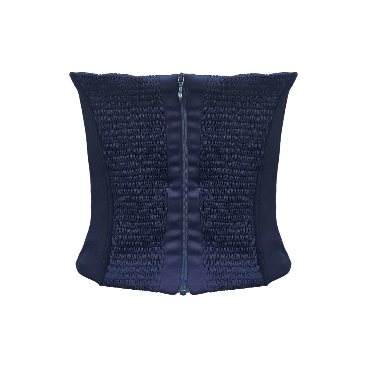 Signature Navy sweetheart bustier top - 2MADISONAVENUE.COM