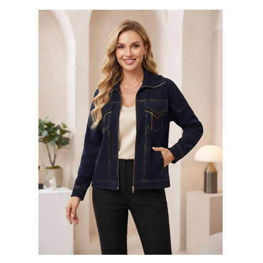 Signature Denim Jacket oversize #1 - 2MADISONAVENUE.COM