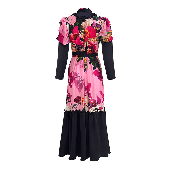 POF Pink hasna long dress - 2MADISONAVENUE.COM