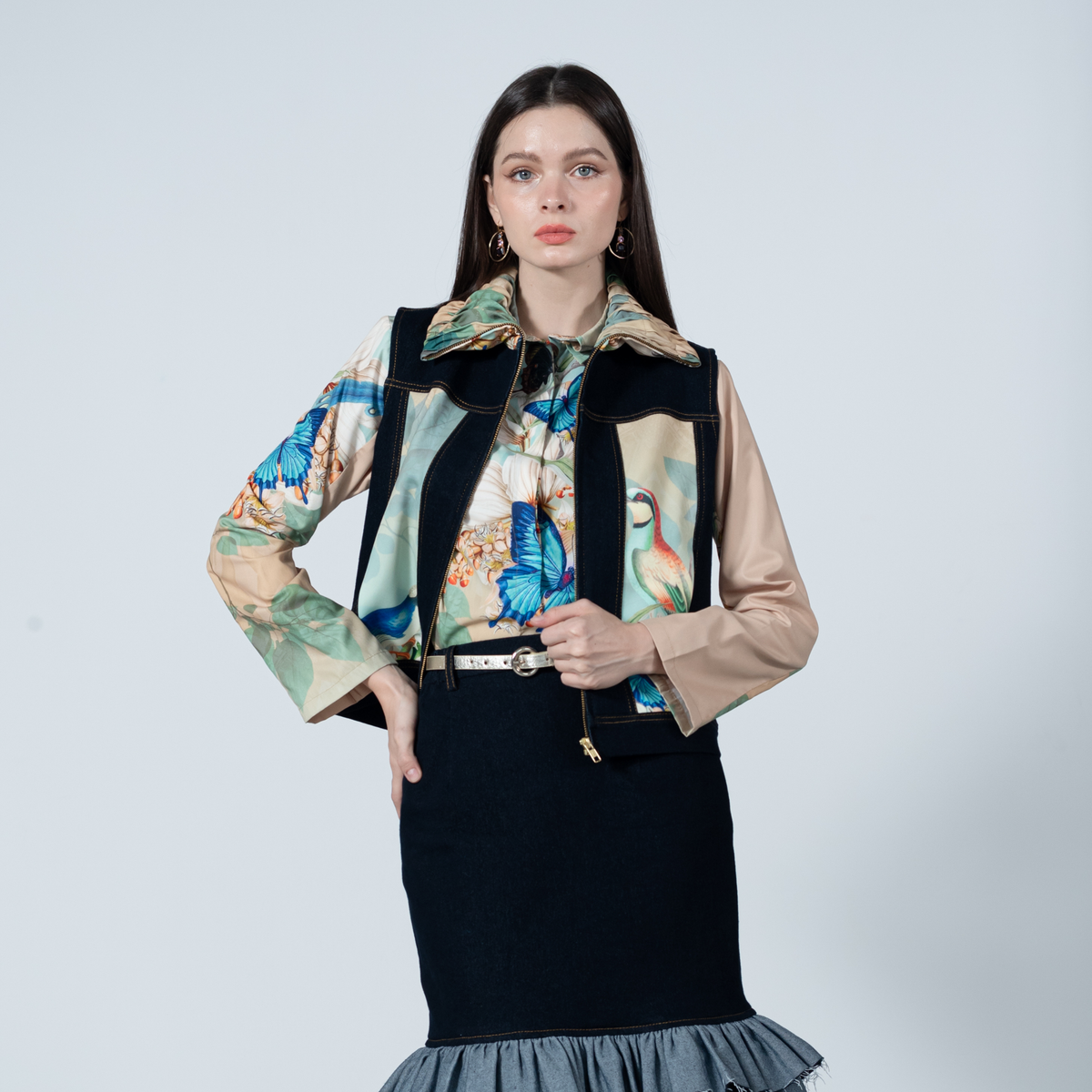 Miami Tosca fancy denim vest (7679133548567)