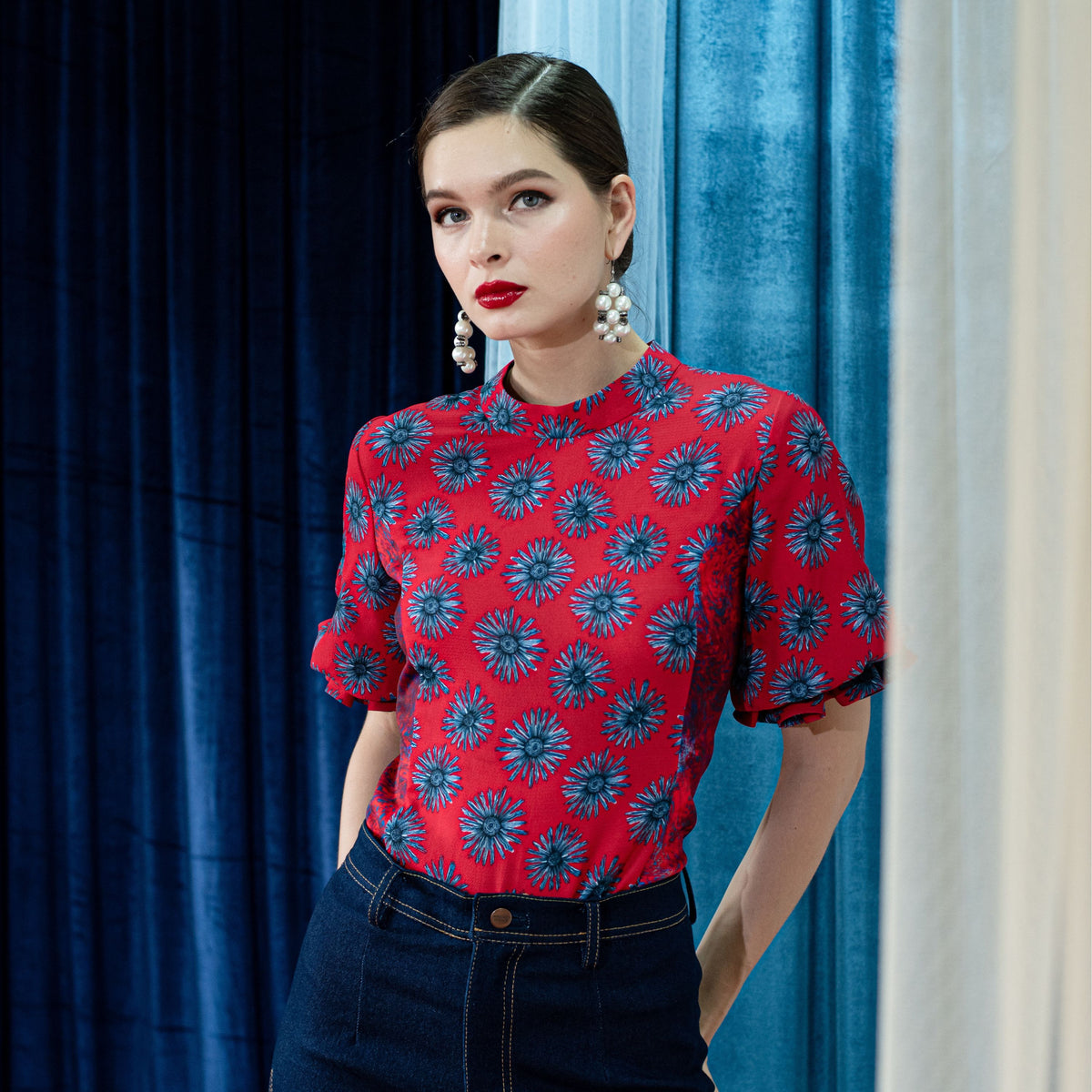 Rhea Merindu top - 2MADISONAVENUE.COM