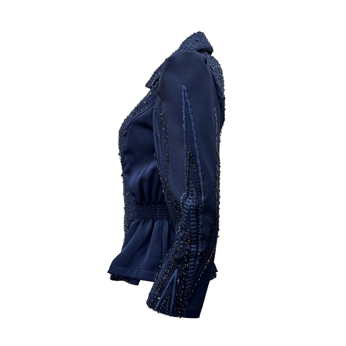 Signature Navy samantha lace top