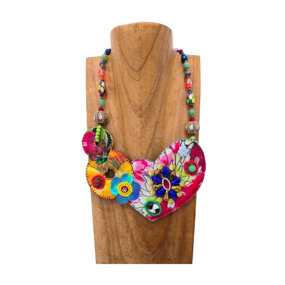 AIRY LOVE statement colorful necklace - 2MADISONAVENUE.COM