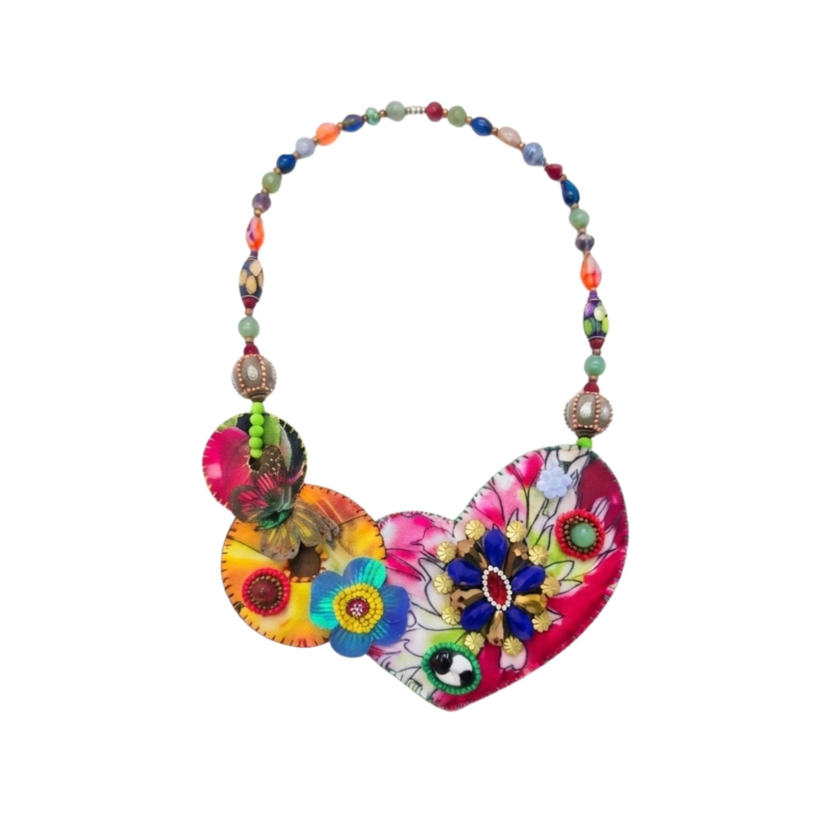 AIRY LOVE statement colorful necklace - 2MADISONAVENUE.COM