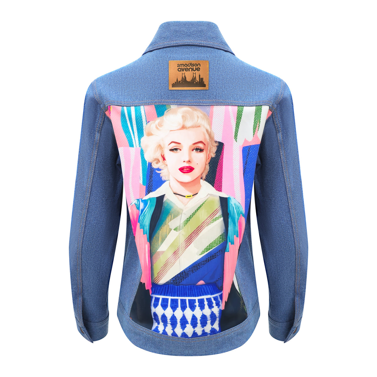 Abstract Passion Signature Denim Light Blue Jacket (7891066093591)