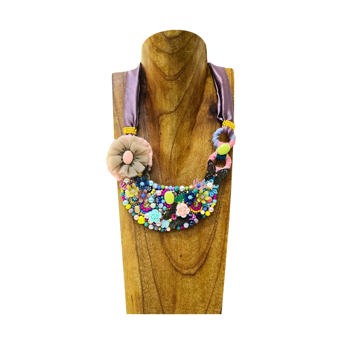 Abstract Passion Candy Bloom Necklace