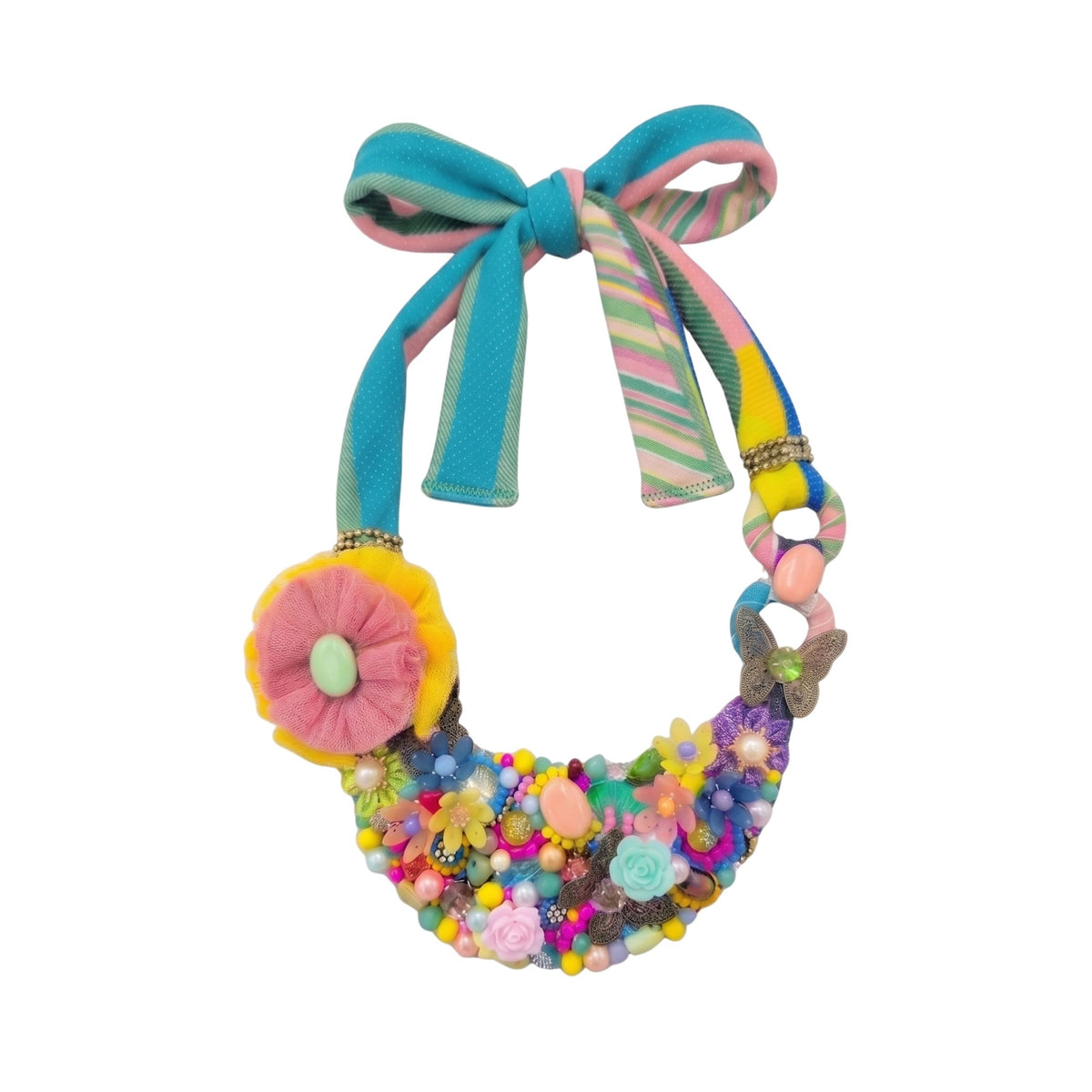 Abstract Passion Candy Bloom Necklace - 2MADISONAVENUE.COM