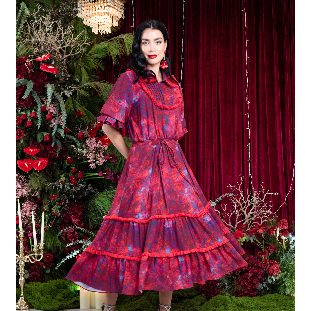 Moxie Abstract romantic dress - 2MADISONAVENUE.COM