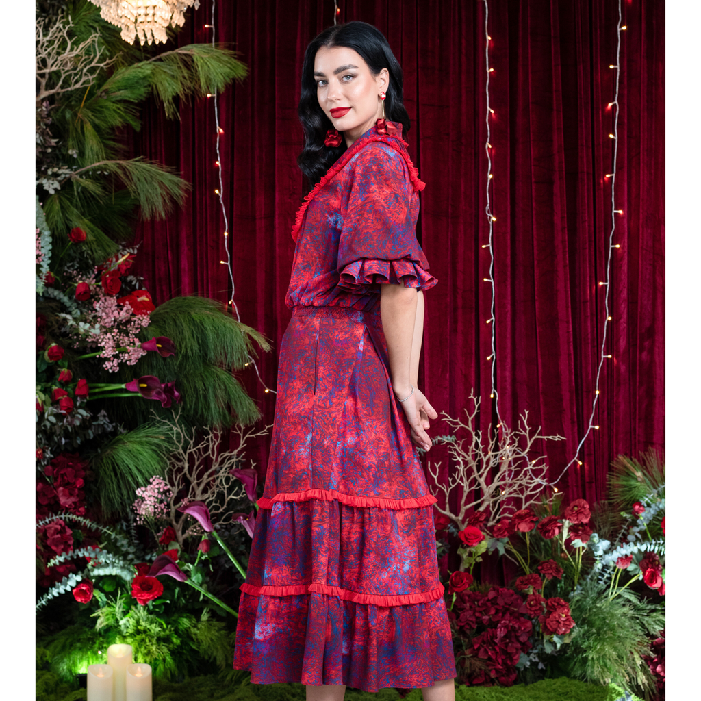 Moxie Abstract romantic dress