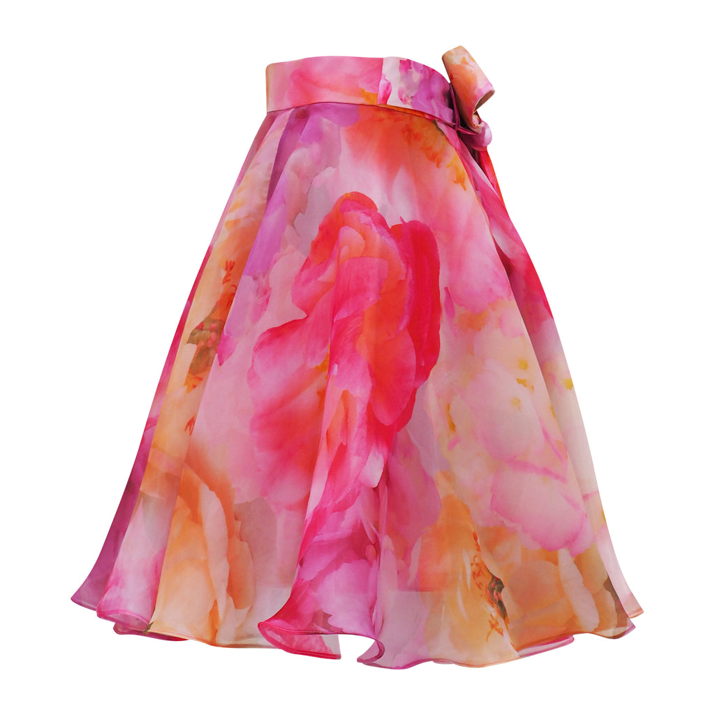 Becoming Morning Rose Organza Short Skirt (6913249083415)