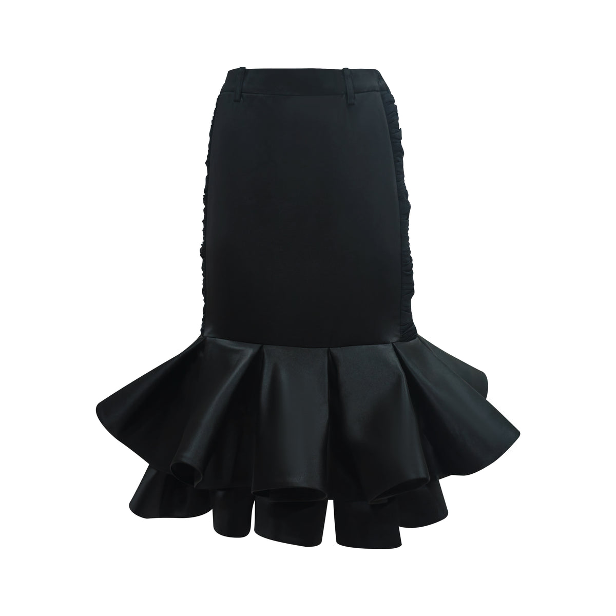Signature Black new medium carrie skirt with tulle (7430179323927)