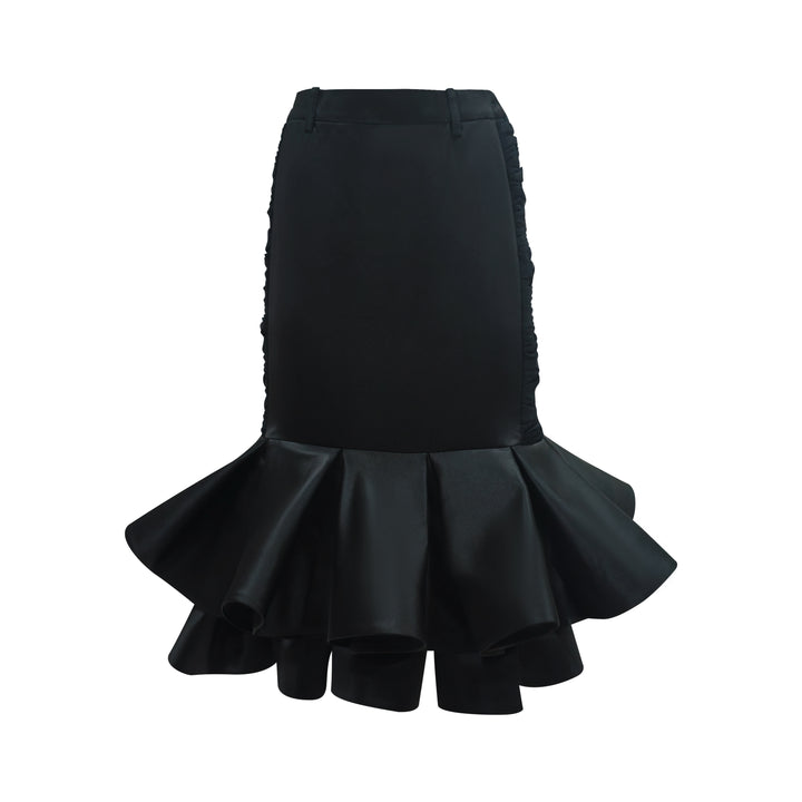 Signature Black new medium carrie skirt with tulle (7430179323927)