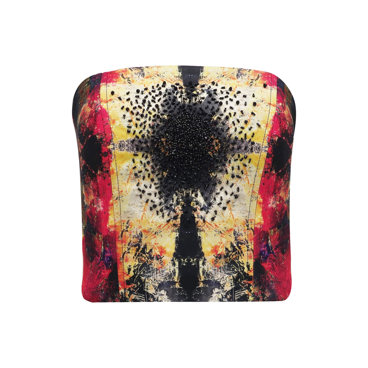 The Canvas Black bustier top (7389314875415)