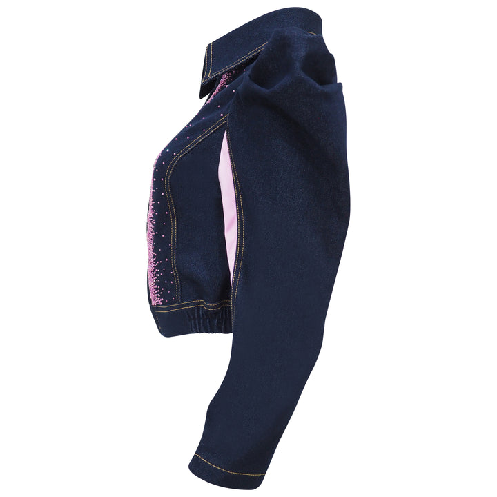 Agnez Cropped Blazer Denim Top (6903117709335)
