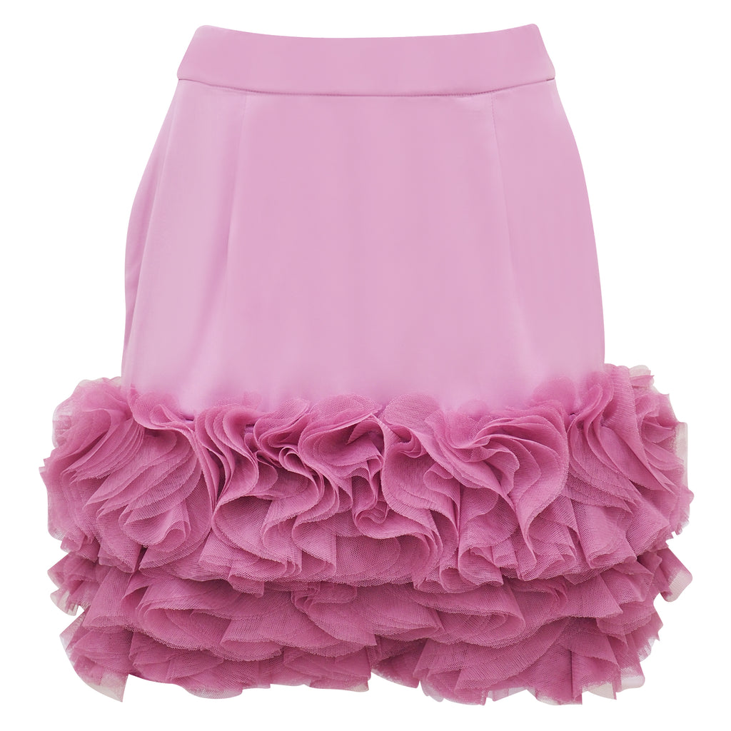 Royal Carrie Tulle Mini Skirt in Lilac (7013612584983)