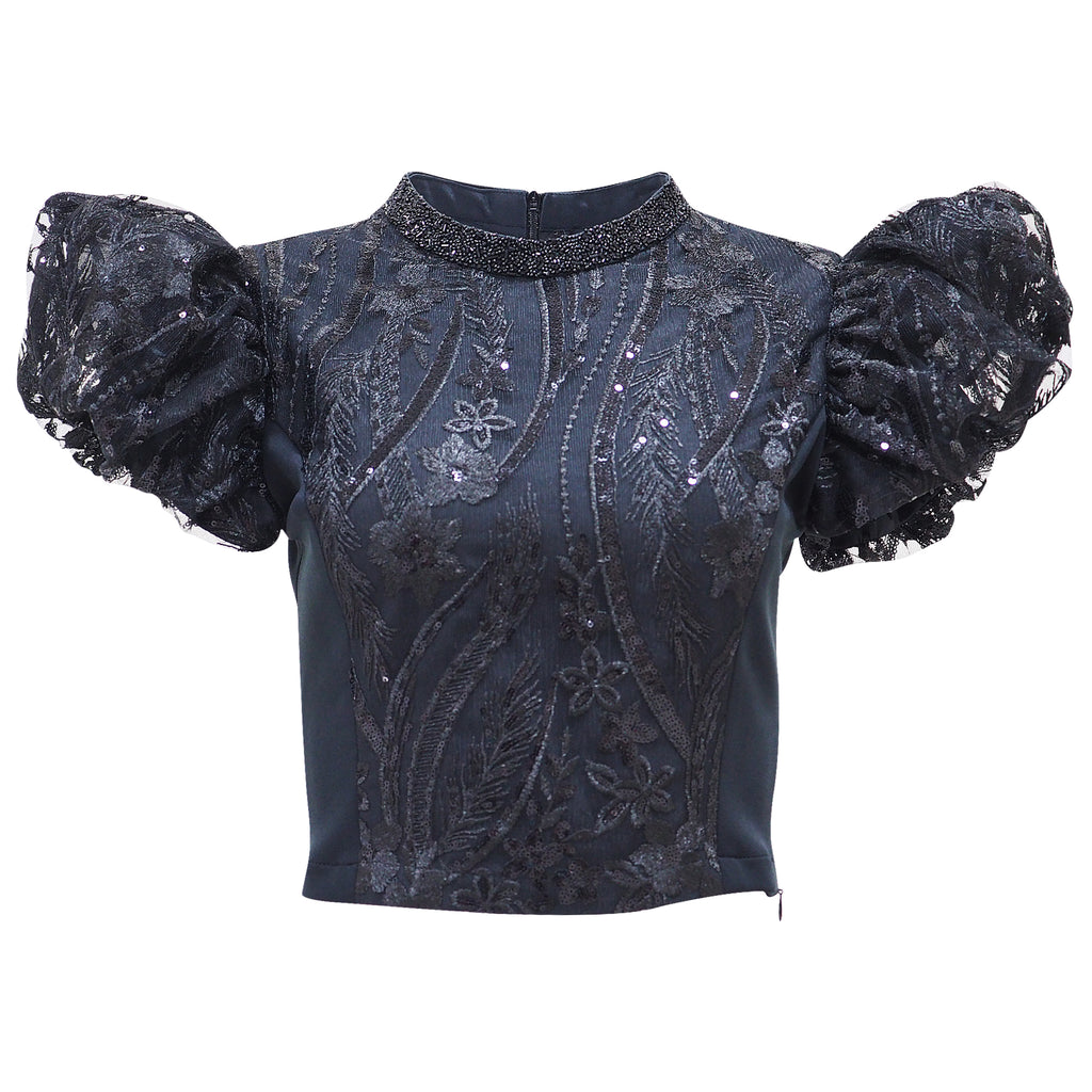 Becoming East Side in Lace Black Top (6903140810775)