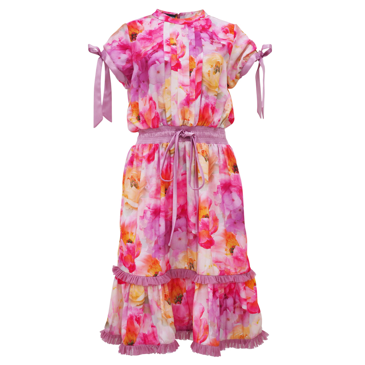 Becoming Morning Rose Kate Puffy Sleeves Short Dress (6913248559127)