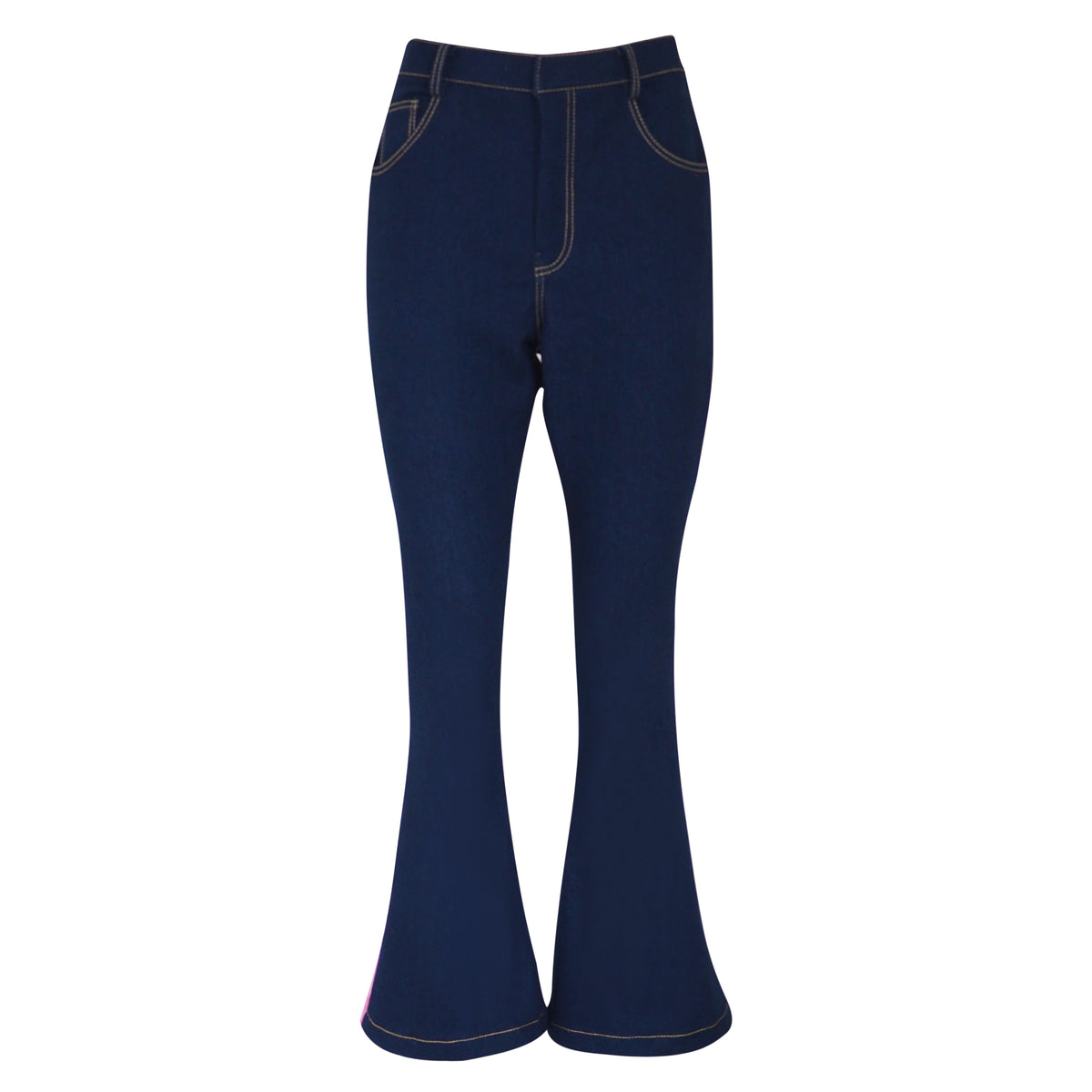 Becoming Morning Rose New Signature Bell Bottom Denim Pant ( Zipper ) (6913249509399)
