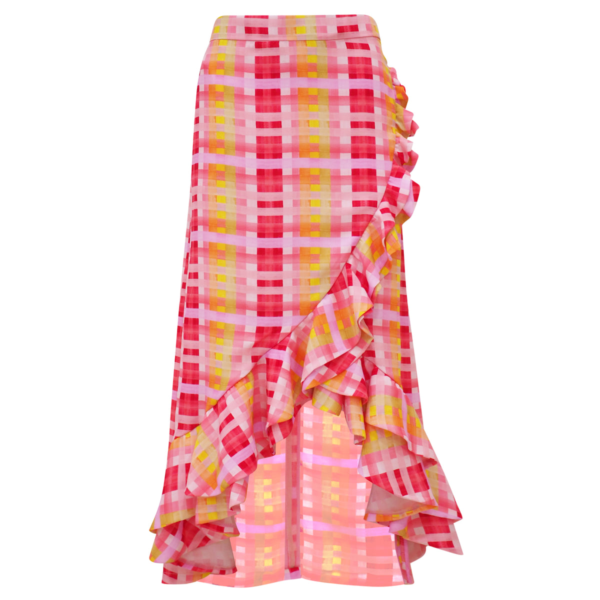 Becoming Gingham Sunkist Kahlo Skirt (6912524058647)