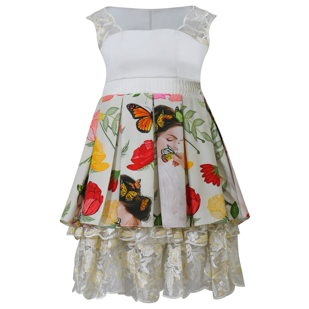 White Lace Dress With Motherland Art (1825838694442)