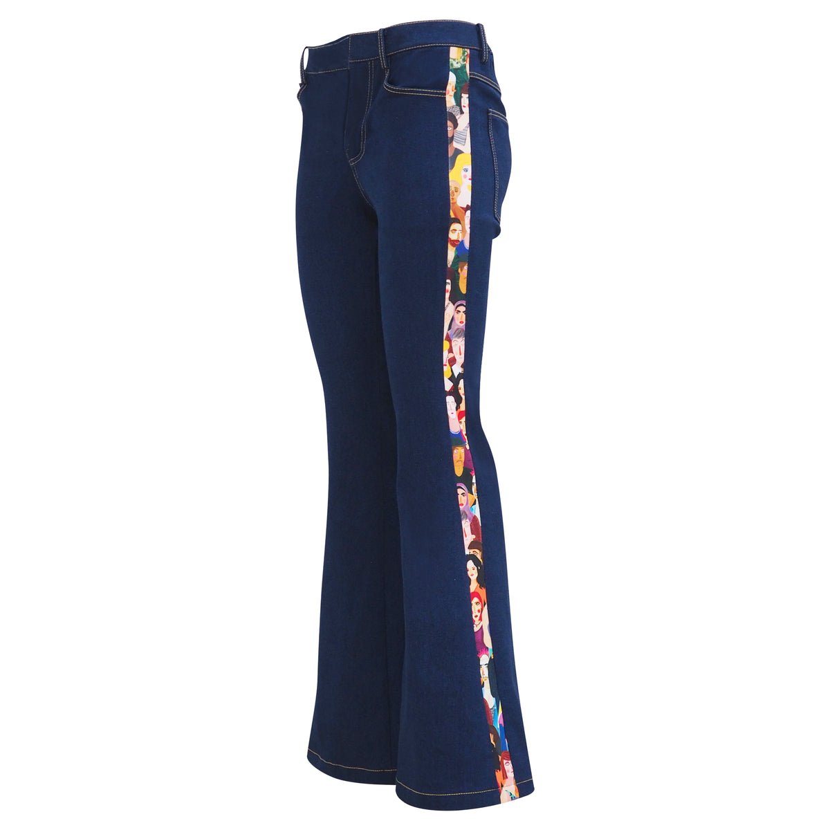 Diversity Signature Denim Bell Bottom Pant (6922865147927)