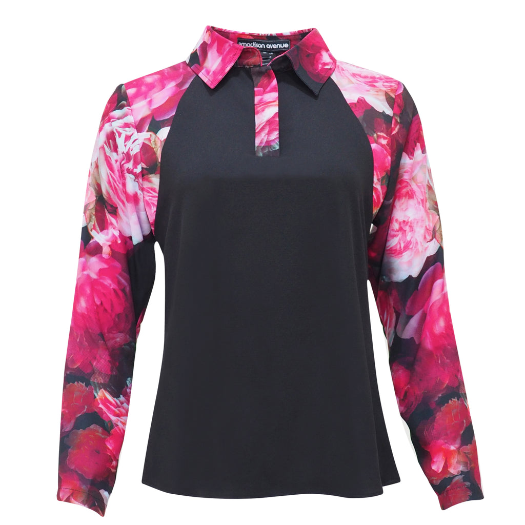 Becoming Night Rose Groovy Top (6920678965271)