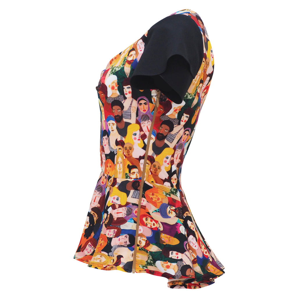 Diversity Sweetheart Black Top (6924408717335)